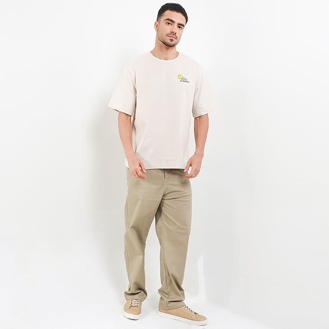 T-Shirt Bassethound X Smileyworld Tee In Beige