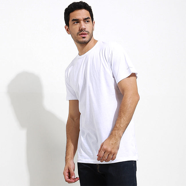 Hush Puppies Pakaian Underwear Pria Crew Neck Tee In White
