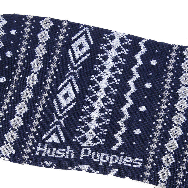 Chris M Crew Socks In Navy/Gray