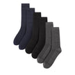 Dim M Crew Socks In Gy/Nv/Bk