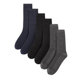 Dim M Crew Socks In Gy/Nv/Bk